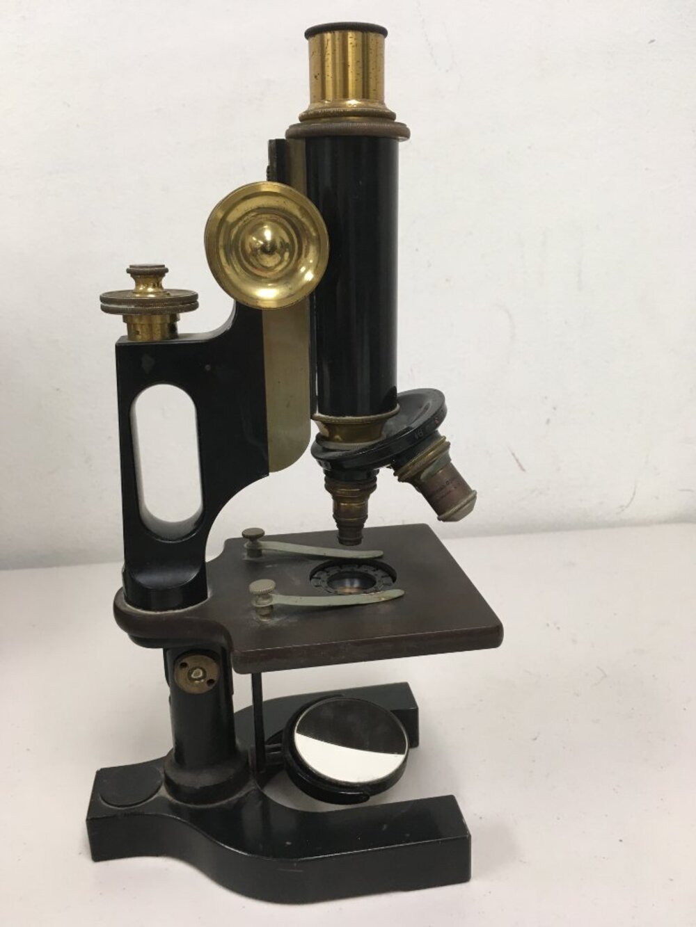 Bausch & Lomb Antique Microscope brass black